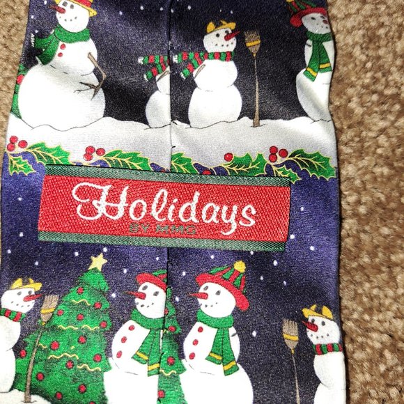 Holidays By MMG Christmas Snowmen Neck Tie - Picture 4 of 6